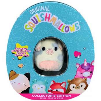 Squishmallows Pig Trading Card Tin