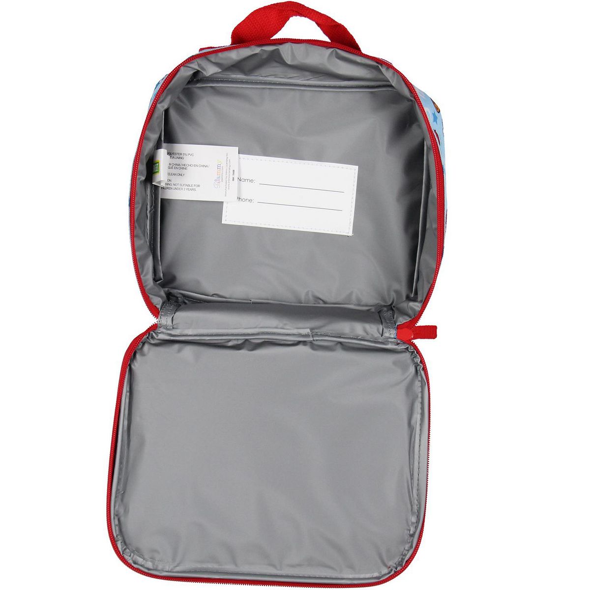 Sesame Street Backpack for Kids Cookie Monster and Elmo 3-Piece Lunchbox Pencil Case School Travel Book Bag - thumbnail 7