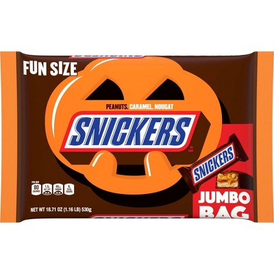 Snickers Halloween Fun Size Spooky Chocolate Candy Bars - 18.71oz