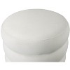 TOV Furniture Ladder Velvet Ottoman Cream 16.5"W x 16.5"D x 18.5"H - 4 of 4