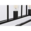 Elegant Lighting Voir 3 lights pendant in black - 4 of 4