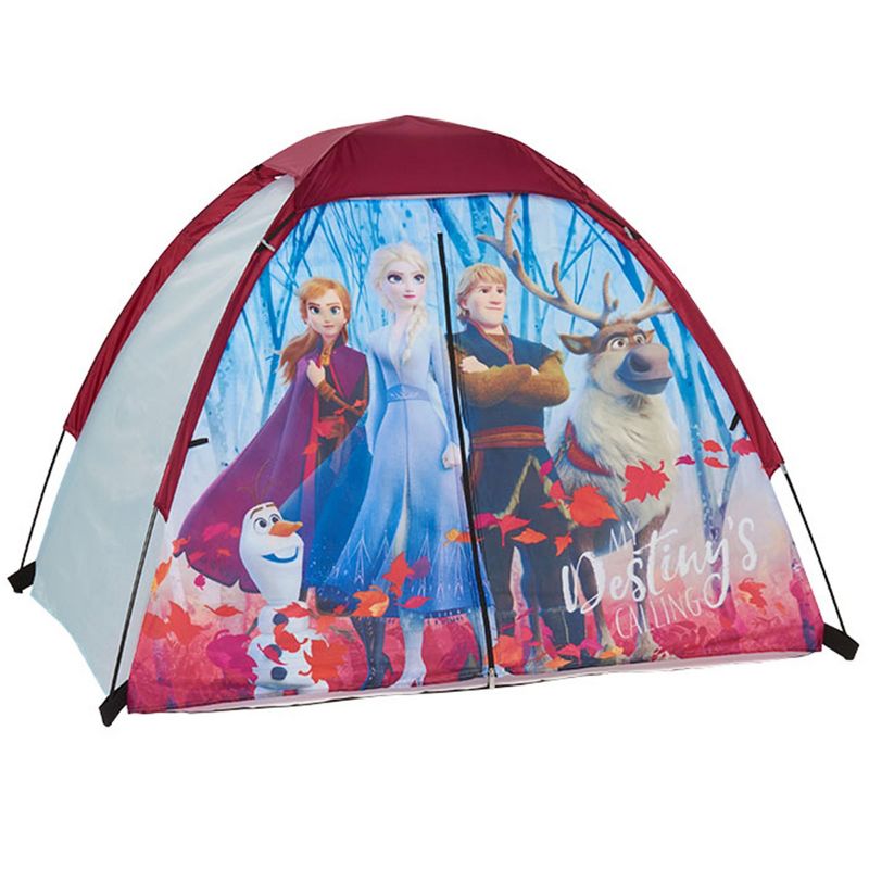 Exxel Outdoors Disney Fronzen 2 Kids 4 Piece Princess Camping Kit with Floorless Dome Tent, Youth Sized Sleeping Bag, Backpack, and LED Flashlight, 3 of 7