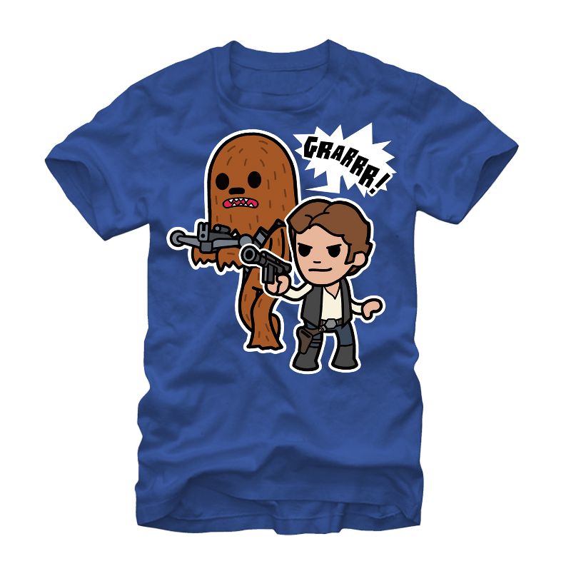 Men's Star Wars Han Solo and Chewbacca T-Shirt, 1 of 5