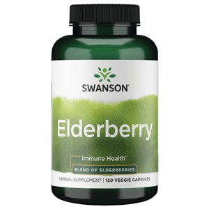 Swanson Elderberry, 120 Veg Capsules. - 1 of 2