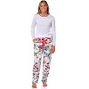 Frosty the Snowman Women's Christmas Tossed Print Sleep Pajama Pants White - 2 of 4