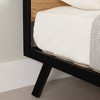 South Shore Queen Milton Metal Framed Bed Set Nordik Oak/Matte Black: Laminated Finish, No Box Spring Needed - 4 of 4