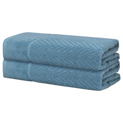 Unique Bargains Cotton Solid Highly Absorbent Bath Towels 2 Pcs