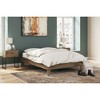 Signature Design by Ashely Deanlow Mid-Century Full Platform Bed, Honey Brown - 2 of 4
