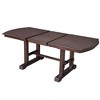 Vynxaria 60"-78" Extendable Dining Table, Farmhouse Wooden Kitchen Table with Removable Leaf, Large Expanding Table for 4-8 (Cherry) - 3 of 4