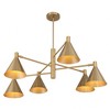 Savoy House Pharos 6 - Light Chandelier in  Noble Brass - 2 of 4