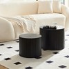 Airsurfer Nesting Coffee Tables Set of 2, MDF Round Tables for Living Room, Lounge or Small Spaces - 4 of 4