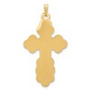 Black Bow Jewelry 14k Yellow Gold Hollow Eastern Orthodox Cross Pendant, 22 x 40mm - 3 of 4