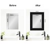 Amanti Art Mirror Makeover Bathroom Mirror Frame Border Kit - Fully Assembled Peel and Stick Frame - Mirror NOT Included - Parlor Trim - 4 of 4