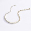 Moissanite Tennis Bracelet 2.2cttw D Color D Color VVS1 925 Sterling Silver Adjustable Cuban Link Bracelet for Women or Men - 3 of 4