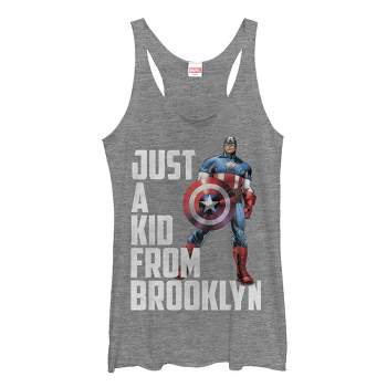 Women's Marvel Captain America Just a Brooklyn Kid Racerback Tank Top