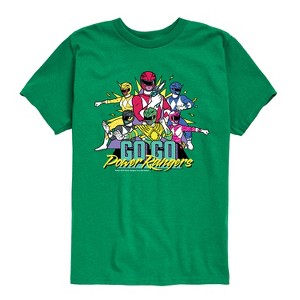 Boys' - Power Rangers - Go Go Group Short Sleeve Graphic T-Shirt - 1 of 4