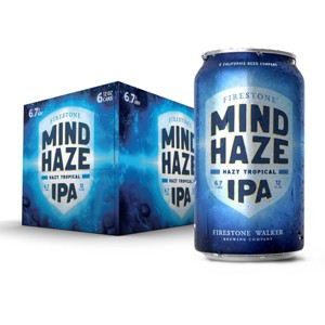 Firestone Walker Mind Haze IPA Beer - 6pk/12 fl oz Cans - 1 of 4