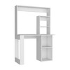 Vynxaria Desk Hutch Shelves Modern Design in Black/White for Stylish Home Offices Student Rooms - 4 of 4