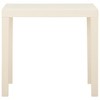 vidaXL Patio Table White 31.1"x25.6"x28.3" Plastic - 2 of 4