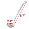 Unique Bargains Kitchenware Stainless Steel Strainer Perforated Ladle Spoon 2.4'' Dia - image 2 of 3