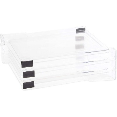 Juvale 6 Pack Clear Plastic Shelf Dividers for Closet Organizers Shelves Storage 8.25 x 11 in