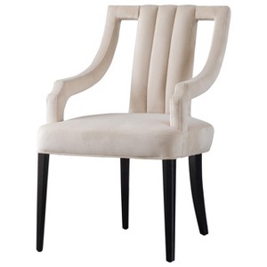 New Pacific Direct Viola Velvet Fabric Klismos Chair - 1 of 4