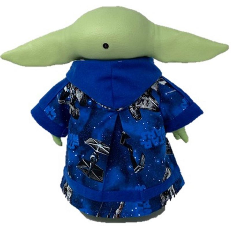 Mandalorian Yoda The Child Star Wars Blue Print Robe, 3 of 5