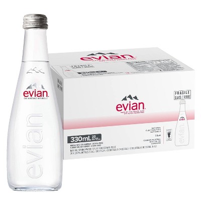 Evian Natural Spring Water, Still - 11.1 Fl Oz (Pack of 20)