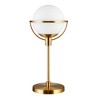 Hudson and Canal 21" Tall Globe and Stem Table Lamp with Glass Shade Brass/Clear: Metal Base, UL Listed, 60W Max - 2 of 4