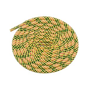 INSPIRE CHIC Three-Color Checkered Round Rope Shoe Laces for Boots 2 Pairs - 1 of 3