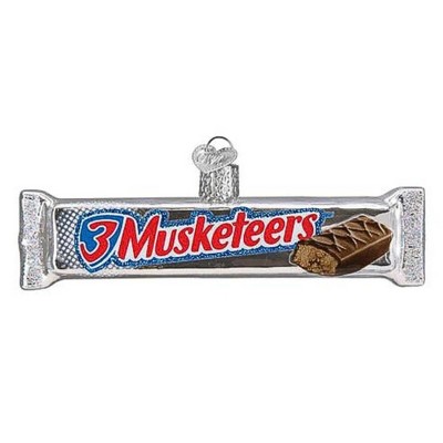 Old World Christmas 1.5 Inch 3 Musketeers Candy Bar Tree Ornaments
