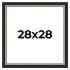 PosterPalooza | Square Embellished Black Picture Frame - UV Acrylic, Foam Board Backing, Hanging Hardware - 2 of 4