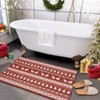Garvee Christmas Area Rug Washable  Hallway Runner Rug Snowflake Holiday Decor Bedroom Rug Decorative Xmas Boho Carpet Dining Room Office - 4 of 4