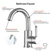 PAGED Bathroom Sink Faucet Single Hole Sink Faucet with Ceramic Cartridge, Faucet for Bathroom Sink - 2 of 4