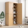 31"x62"x16" Wood Accent Cabinet in Natural Color, Storage Organizer with Adjustable Shelves for Kitchen Bedroom Entryway Living Room Dinning Room - 3 of 4
