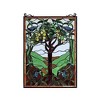 CHLOE Lighting OLEA Fruits of life Tiffany-style Glass Window Panel 18x25 - 2 of 4