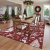 Christmas Tree Area Rugs, Non-Slip Machine Washable Holiday Carpet for Kitchen Hallway - 2 of 4