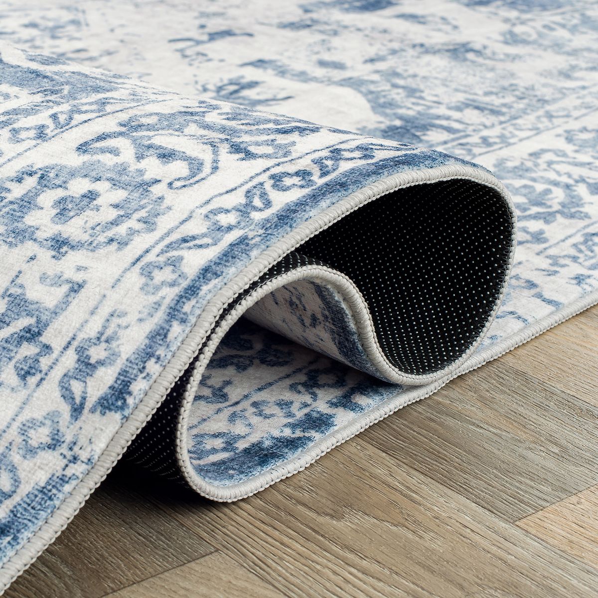 World Rug Gallery Traditional Vintage Distressed Washable Non Slip Area Rug: Stain & Fade-Resistant, Low Pile - thumbnail 4