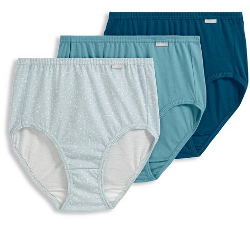 Jockey Women's Elance Brief - 3 Pack 6 Blue Monday/constellations