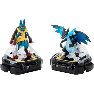 Takara Tomy Pokemon Center Original Moncolle Battle Set Mega Lucario VS Mega Charizard X Figure Plastic Model - 1 of 4