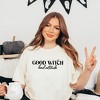 Simply Sage Market Women's Good Witch Bad Attitude Short Sleeve Garment Dyed Tee - 2 of 2