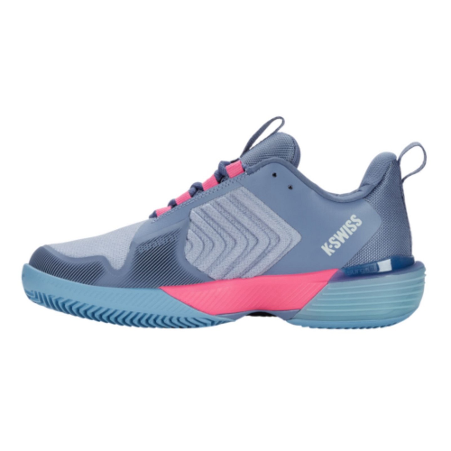 Женские кроссовки K-Swiss Ultrashot 3 HB Clay Court Tennis Shoe (Infinity/Blue Blizzard/Heritage Blue)., цвет: Синий — фото 4