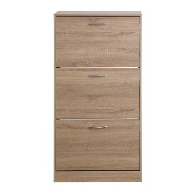 47.2 in. 3-Drawer Shoe Storage Cabinet, 3-Tier Wood Shoe Rack Storage Organizer for Entryway