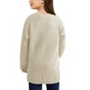 Girls Long Sleeve Cardigan Sweaters Open Front Cable Knit Chunky Cardigans Kids Oversized Cute Outerwear Coat - 3 of 3