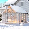 Outdoor Greenhouse, Large Walk in Greenhouses for Outdoors and Garden Planting, Polycarbonate Greenhouse with Enhanced Aluminum Frame - 4 of 4