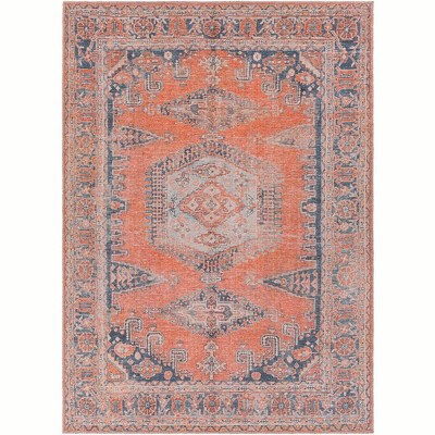 Mark & Day Mackey Washable Woven Indoor Area Rugs Burnt Orange