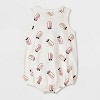 Baby Hotdog Romper - Cat & Jack™ Gray - 2 of 4