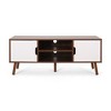 47.25" Wood TV Stand with Splayed Legs, Storage Drawers and Wood Handles for Living Room - 2 of 4