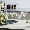 Slickblue Classic Ribbed Optic Margarita Glasses – Clear, Set of 4, 11 oz - 3 of 4