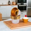 Unique Bargains Cupcake Liners Texture Pattern Disposable Laminated Paper 2.76"x1.54" 50 Pcs - 2 of 4